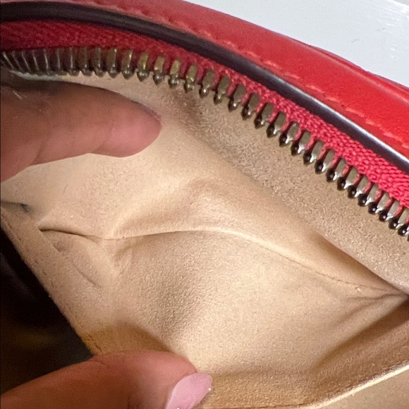 Gucci Red Mini Belt Bag with Gold Logo - Picture 12 of 13